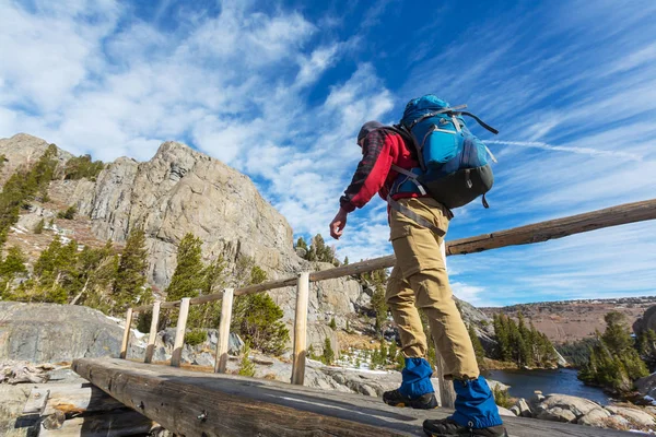 Wanderer in Sierra Nevada — Stockfoto