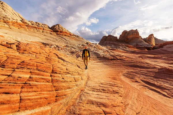 adam Vermilion kayalıklardan