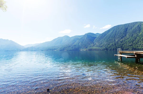 Půlměsícové jezero v Olympijském národním parku — Stock fotografie