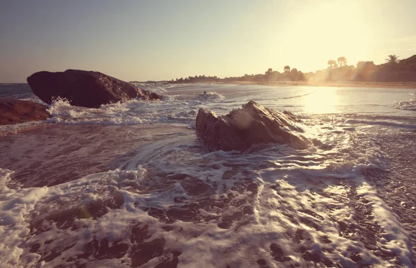 Blue wave on the beach — Stock Photo, Image