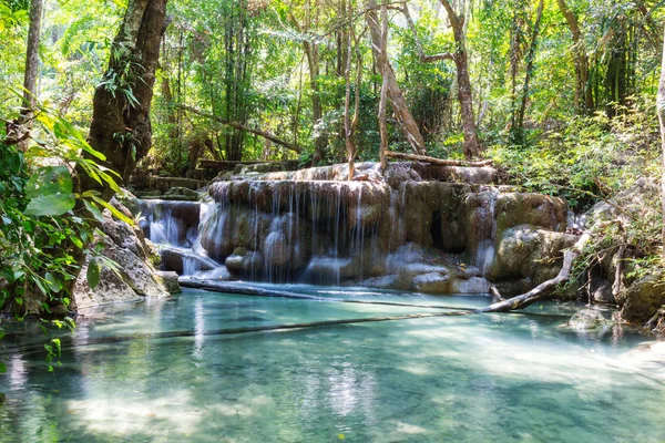 Beautiful waterfall in rainforest — Stock Photo, Image