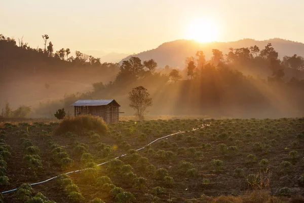 Paisagens rurais no norte da Tailândia — Fotografia de Stock