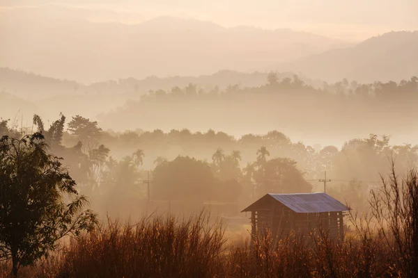 Paesaggi rurali nel nord della Thailandia — Foto Stock