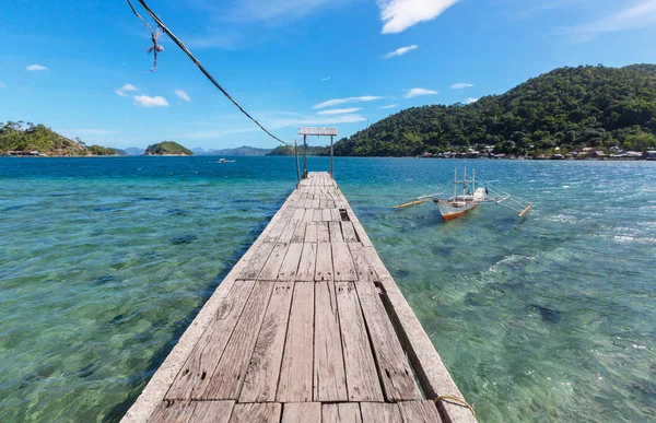 Incredibile vista panoramica sulla baia di mare — Foto Stock