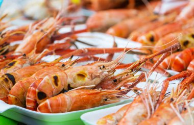 lezzetli karides yakın çekim