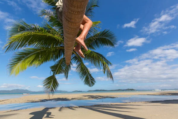 Tropikalna plaża pogoda — Zdjęcie stockowe