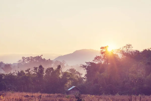 泰国北部的农村景观 — 图库照片