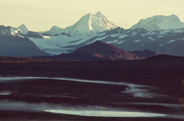 Landschaften auf der Denali-Autobahn — Stockfoto