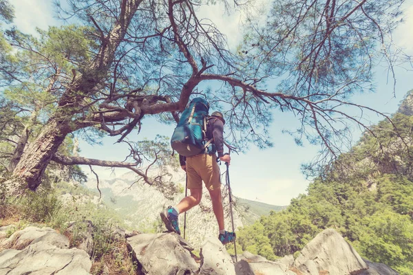 Túrázás a híres Lycian-út — Stock Fotó