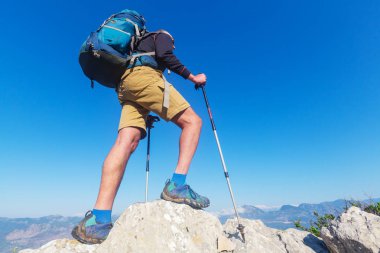 Uzun yürüyüşe çıkan kimse ünlü Likya Yolu Türkiye'de