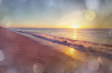 Doğal renkli günbatımı