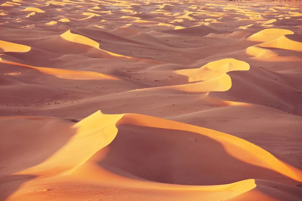 Dunas de areia no deserto do Saara — Fotografia de Stock