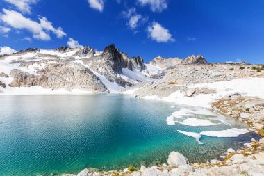 Beautiful Alpine lakes clipart