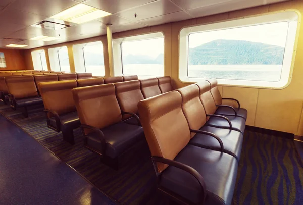 Chairs inside Ferry — Stock Photo, Image