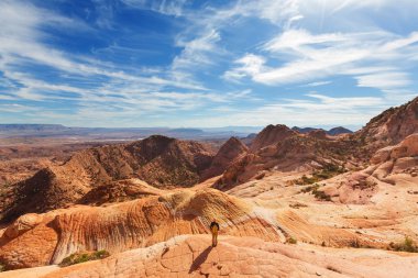 Utah dağlarda yürüyüş