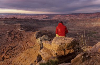 Utah dağlarda yürüyüş