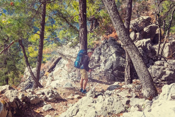 Senderismo en el famoso Lycian Way — Foto de Stock