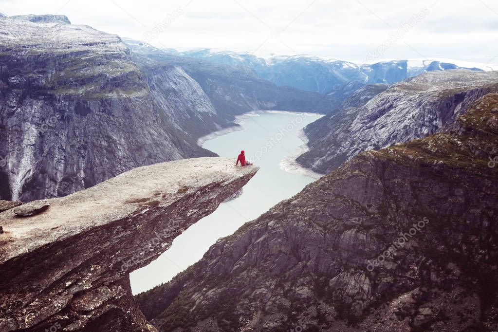 Trolltunga in Norway famous sightseeing
