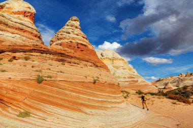 Utah dağlarda yürüyüş