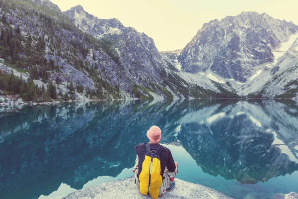 Pięknych jezior alpejskich — Zdjęcie stockowe