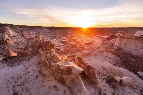 Bisti badlands, De-na-zin wilderness area — Stock Photo, Image