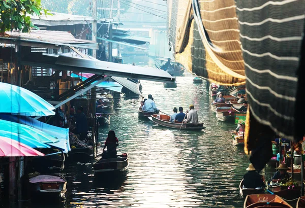 Floating market in the Thailand — Stock Photo, Image