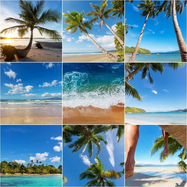 Serenity on the tropical beach — Stock Photo, Image