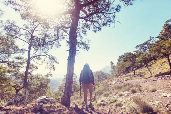 Wandern in berühmter lykischer Weise — Stockfoto