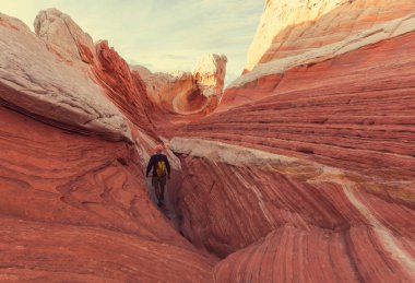 Utah dağlarda yürüyüş