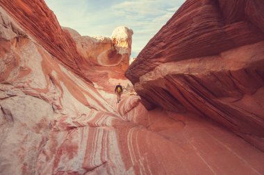 Utah dağlarda yürüyüş