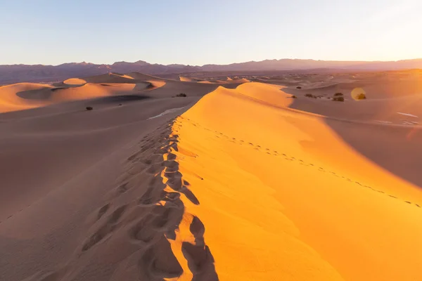 Písečné duny v Národním parku Death Valley — Stock fotografie