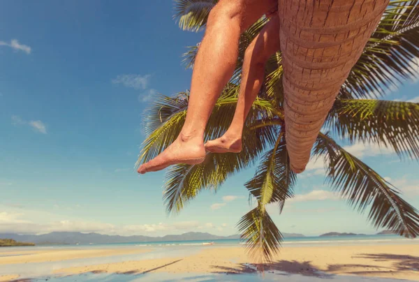 Lugn på den tropiska stranden — Stockfoto