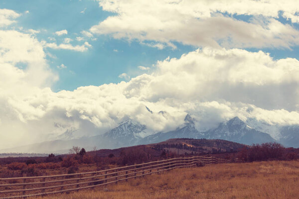 Горный ландшафт в горах Колорадо
