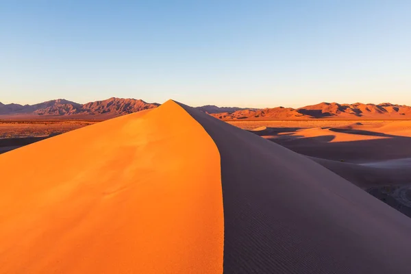 Písečné duny v údolí smrti — Stock fotografie