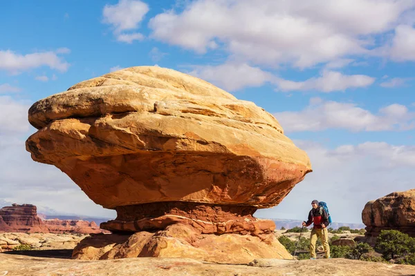 Caminhante nas montanhas do Utah — Fotografia de Stock