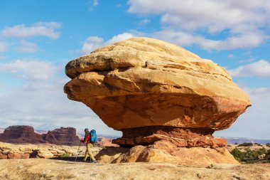 Utah dağlarda yürüyüş