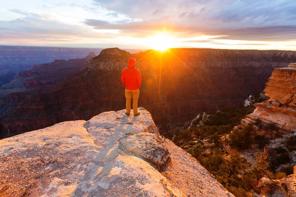 Caminhada no Grand Canyon — Fotografia de Stock