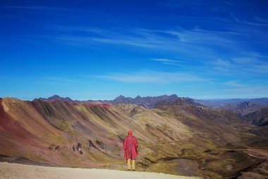 Sahne Vinicunca, Cusco bölge, Peru hiking
