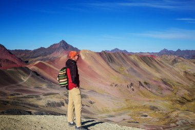 Sahne Vinicunca, Cusco bölge, Peru hiking