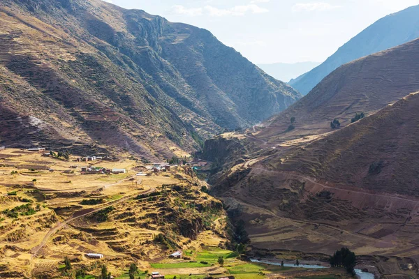 Pampas landscapes in  Cordillera de Los Andes — стокове фото