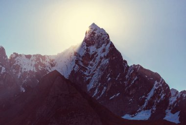 Cordillera yükseltisidir güzel dağ manzarası