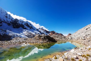 Cordillera yükseltisidir güzel dağ manzarası