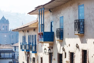 Güzel ünlü Cusco şehirde Peru.