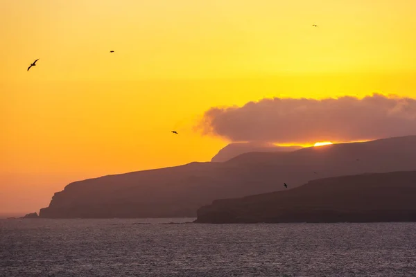 Lindas paisagens litorâneas na Reserva Nacional de Paracas — Fotografia de Stock