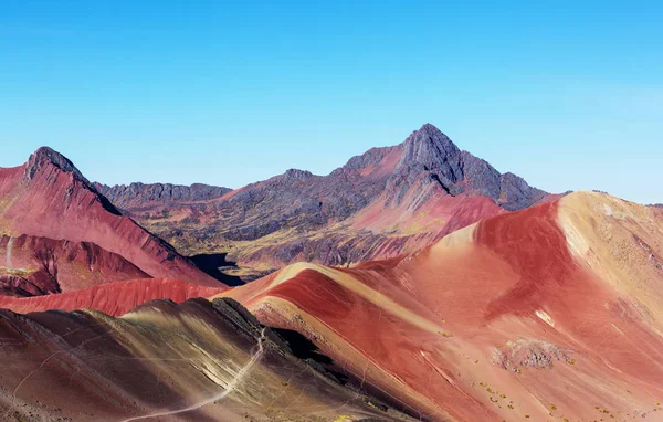 Montana de Siete Colores,  Rainbow Mountain. — Stock Photo, Image