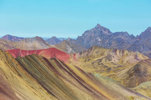 Montana de Siete Colores,  Rainbow Mountain. — Stock Photo, Image