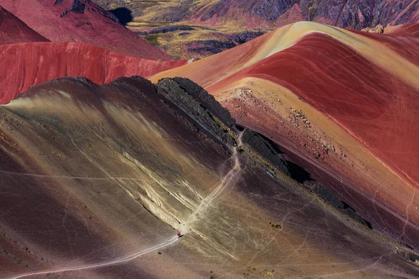 Montana de Siete Colores,  Rainbow Mountain. — ストック写真