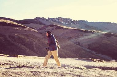 Peru adam uzun yürüyüşe çıkan kimse