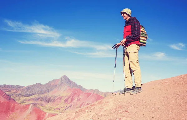Sahne Vinicunca, Cusco bölge, Peru hiking.