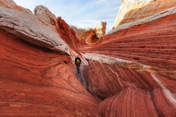 Canhão de fenda em Grand Staircase Escalante National Park — Fotografia de Stock